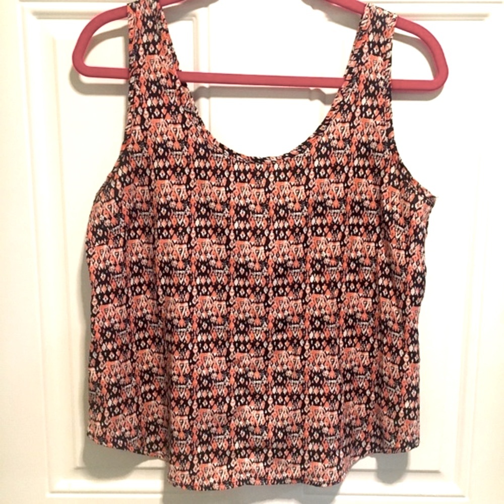 Crop Tank top Rayon women’s size Large
